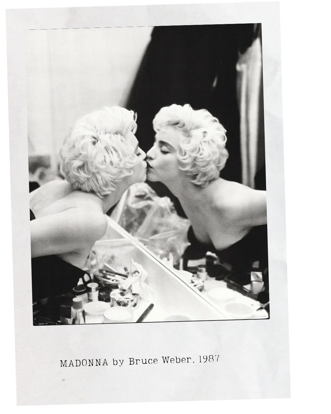 Madonna in Mirror by Bruce Weber, Leo Season