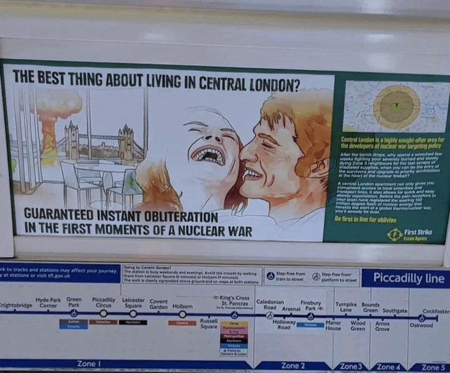 r/Damnthatsinteresting - Advert on the London Underground