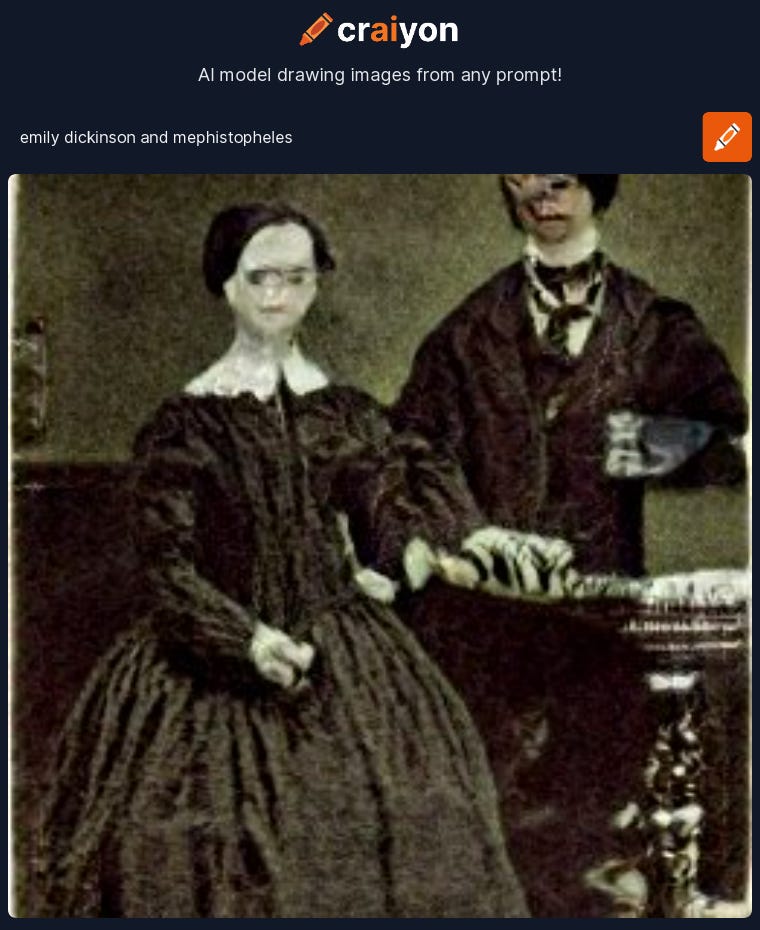 Emily Dickinson never wrote about Mephistopheles