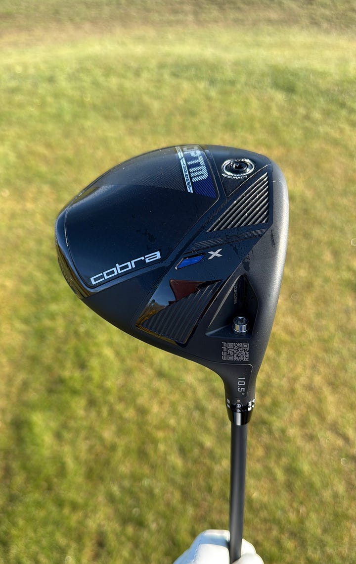 two photos of Cobra OPTM X driver