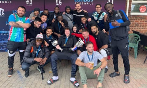 Camden and Islington United players.