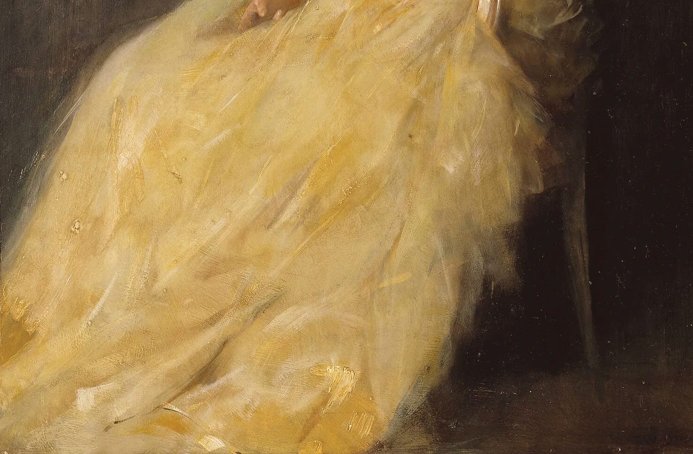 Thomas Dewing - Lady in Yellow - by George Bothamley