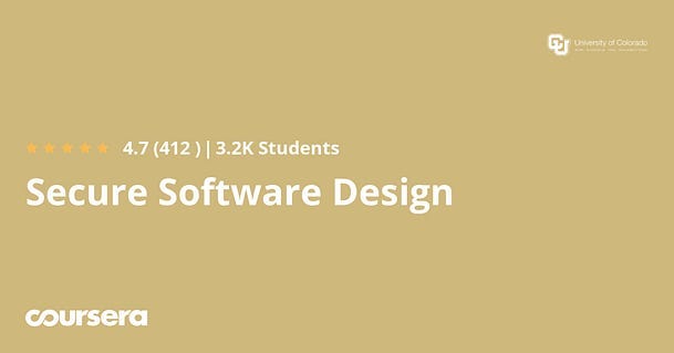 Best Coursera course to learn Software architecture and design