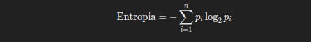 Fórmula da entropia