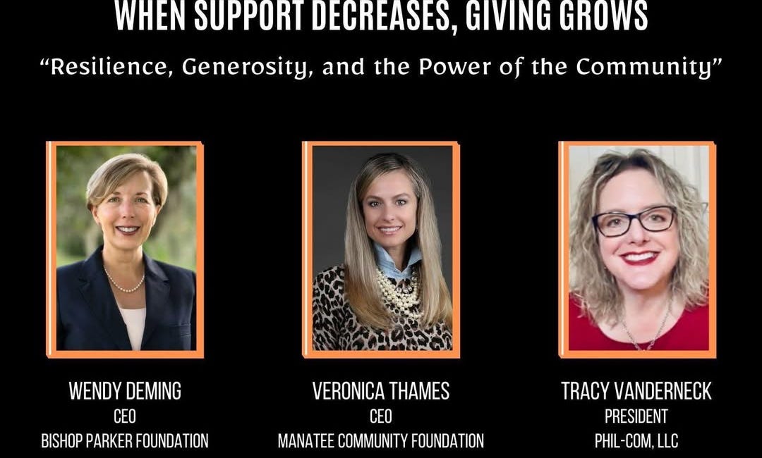 Community Leaders to Discuss Resilience and Giving at Manatee Tiger Bay Club Forum