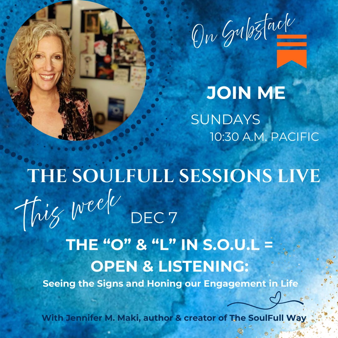 The SoulFull Way | Jennifer M. Maki | Substack, image size:1080x1080