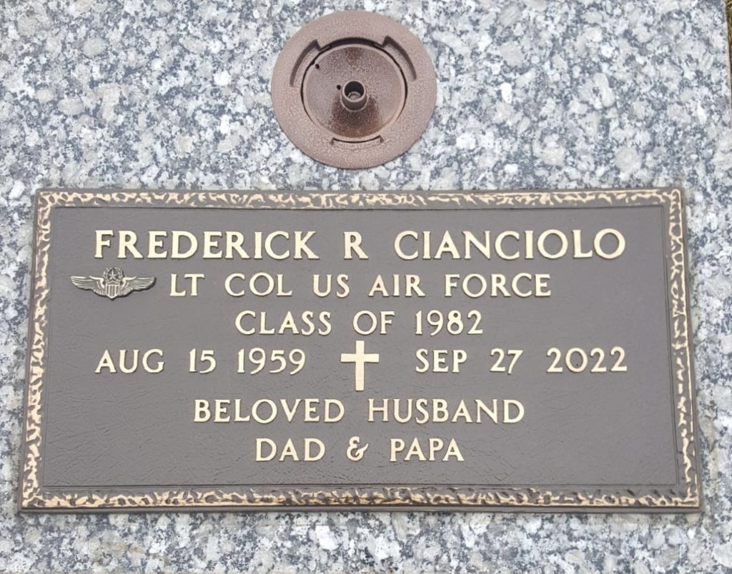 Lt Col Frederick R. Cianciolo (1959-2022) - Find a Grave Memorial