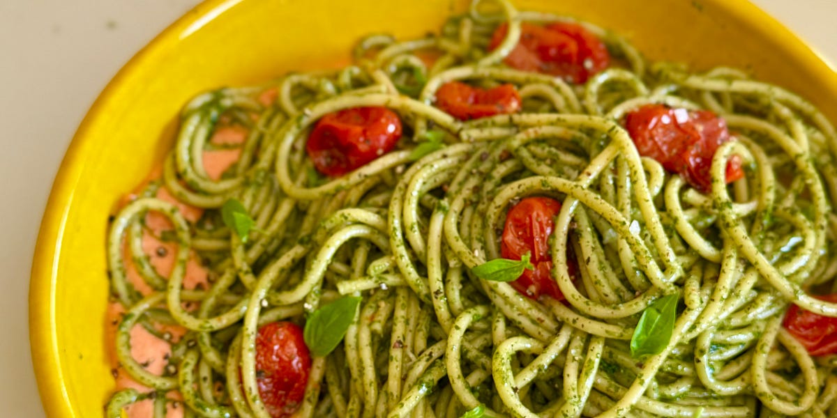 Recipe: Two-Sauced Bucatini - by Adeena Sussman