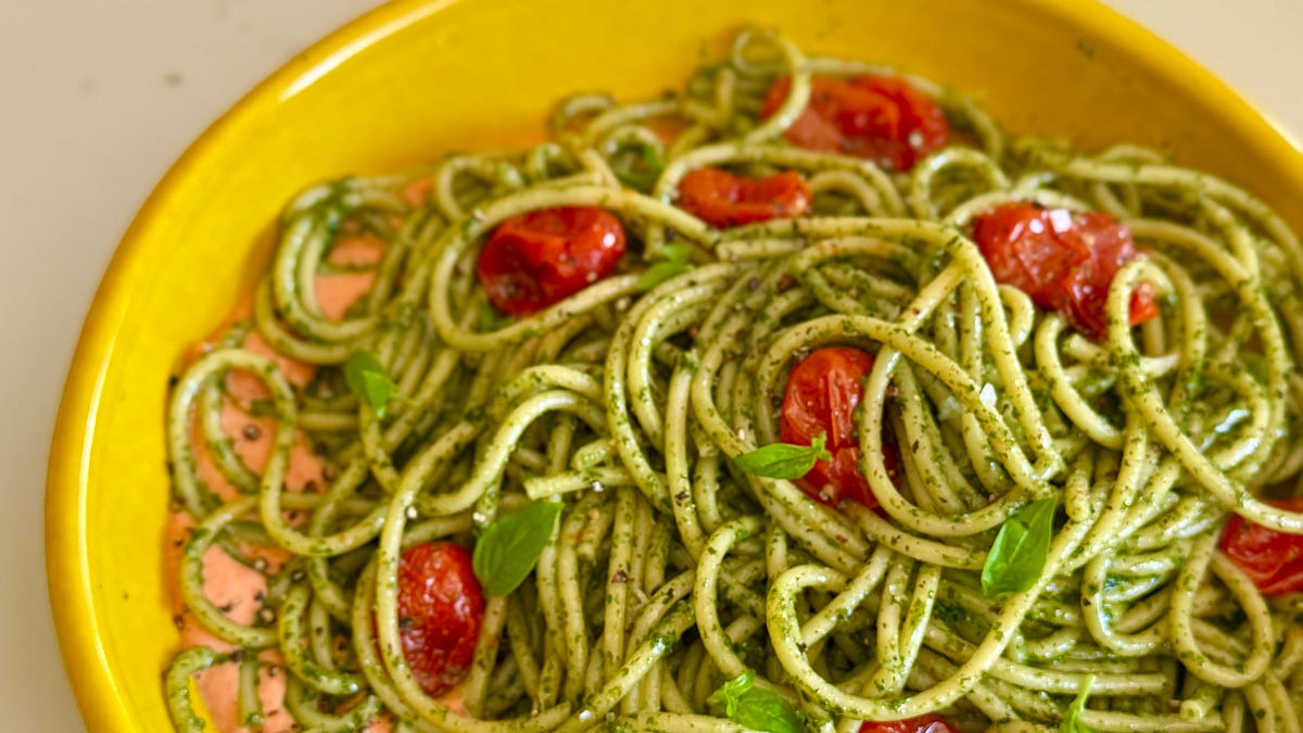 Recipe: Two-Sauced Bucatini - by Adeena Sussman