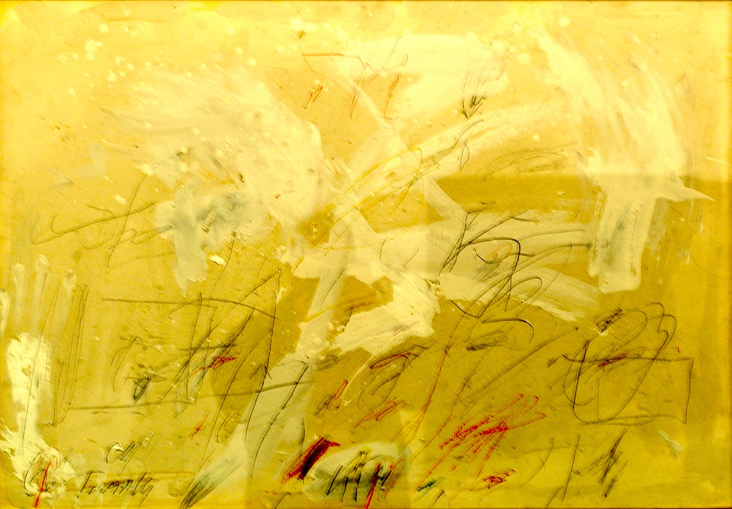 Cy Twombly, Untitled, 1957. Berardo Collection, Lisbon. Cy Twombly, Untitled, 1957. Berardo Collection, Lisbon.