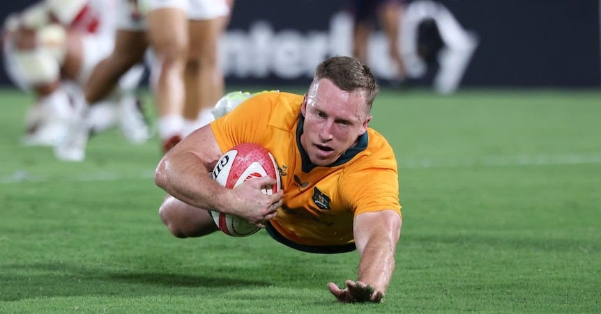 Harry Potter of Australia scores