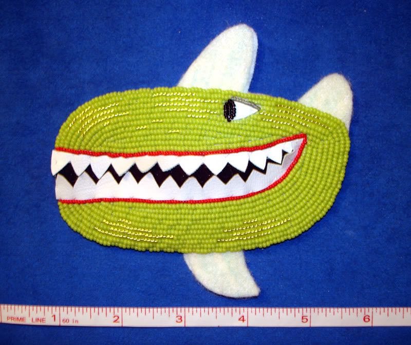 Beaded Beatles Yellow Submarine Bead embroidery Killer whale shark attack beading Beader Boston Beaded Beatles Yellow Submarine Bead embroidery Killer whale shark attack beading Beader Boston