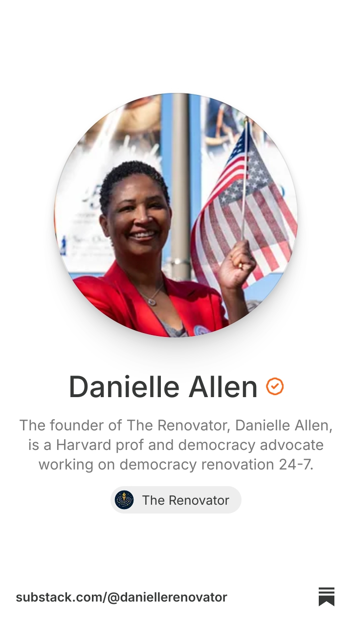 Danielle Allen | Substack