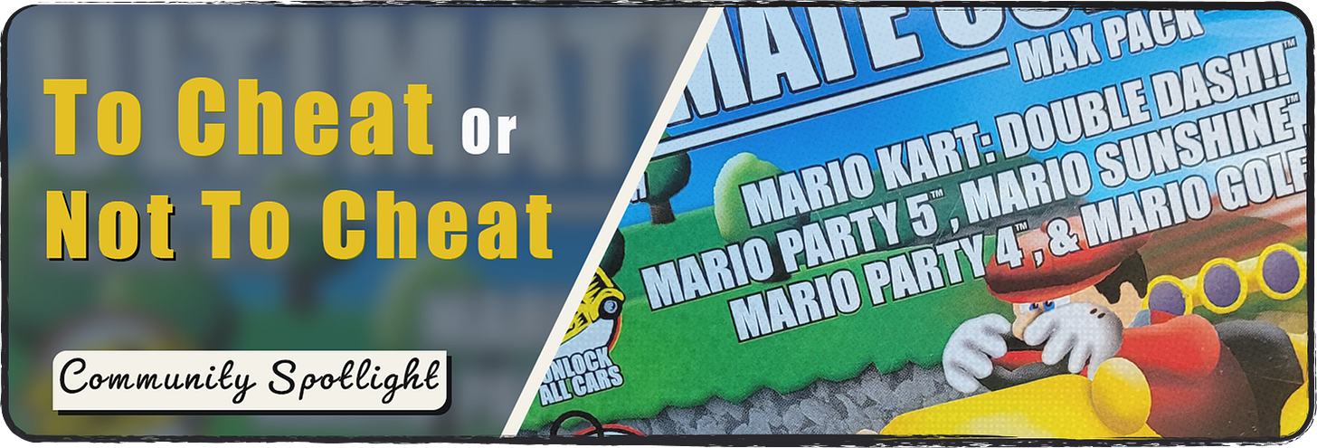 Header image for the Community Spotlight section on Cheat Codes by Cat!