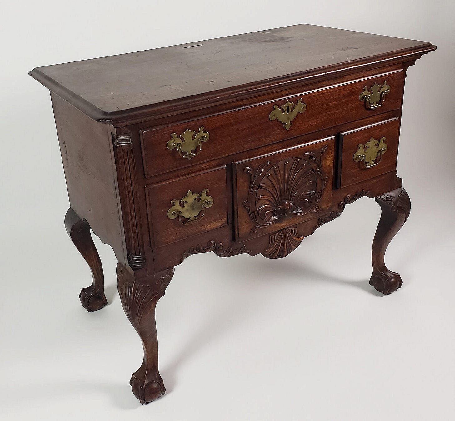 Centennial Benjamin Frothingham Style Lowboy - Antique Centennial  Philadelphia Chippendale Walnut Lowboy, circa 1876 - Rafael Osona Auctions  Nantucket, MA