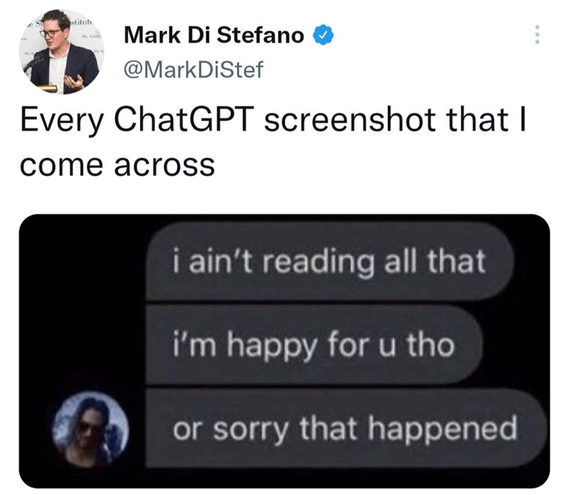 Funny Tweets About ChatGPT, the New and Advanced AI Chatbot - Memebase -  Funny Memes