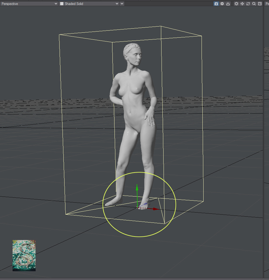 The Box pivot must be put on the ground to animate the Box scale.