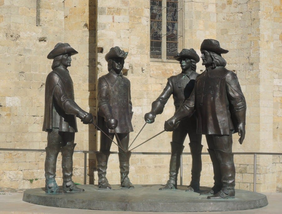 D'Artagnan y los tres mosqueteros en el corazón de Gascuña
