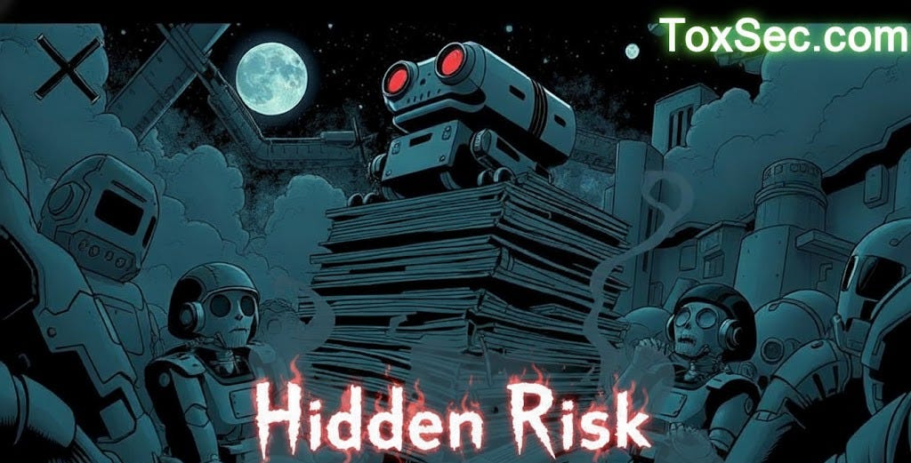 Toxsec hero image. The hidden risk of model collapse and high valuation of todays AI market. Toxsec hero image. The hidden risk of model collapse and high valuation of todays AI market.