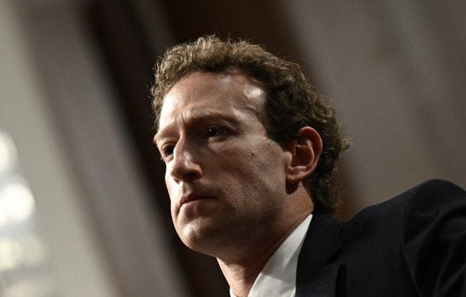 Mark Zuckerberg lors de son audition par la commission du Sénat des États-Unis du 14 avril 2025