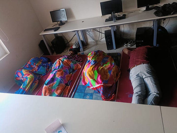 Image gallery with images of Global Game Jam events taking place all over India over the years