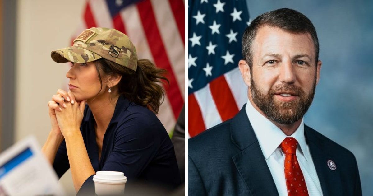 "Pissed" Trump Fires Kristi Noem, Replaces with Markwayne Mullin