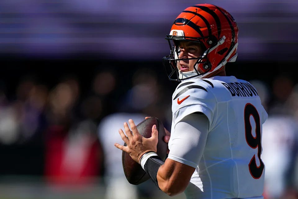 Joe Burrow shines in Bengals' comeback win over Ravens on the road - Yahoo  Sports