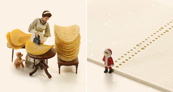 Japanese Artist Creates Amazing Miniature Dioramas Every Day For 10 Years