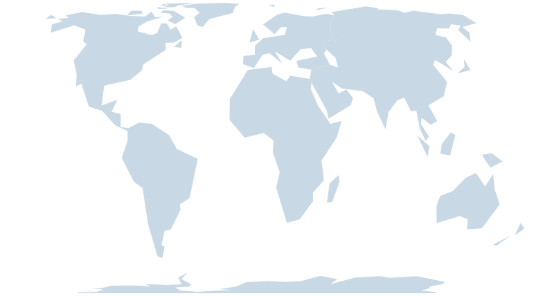 World map icon - Equal Earth