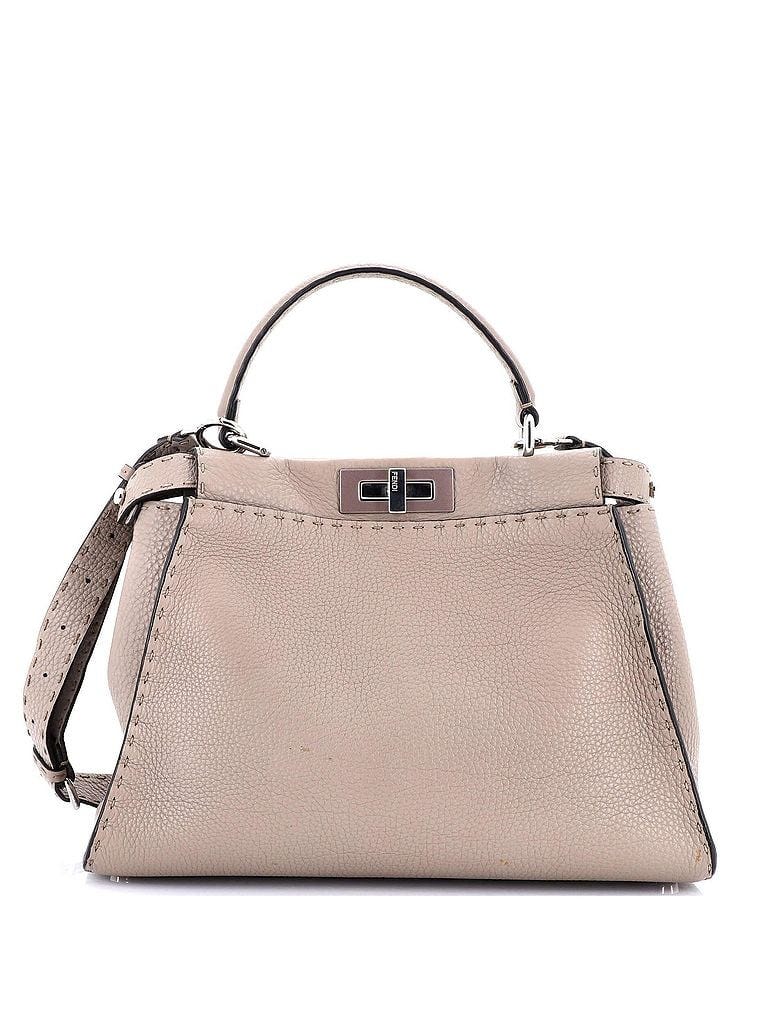 Fendi 100% Leather Tan Selleria Peekaboo Bag Leather Medium One size - photo 1