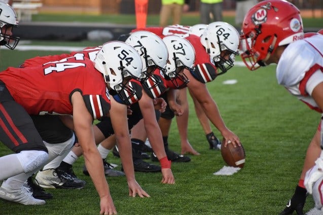 Pulaski offensive line