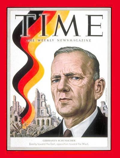 TIME Magazine Cover: Kurt Schumacher - June 9, 1952 - Germany