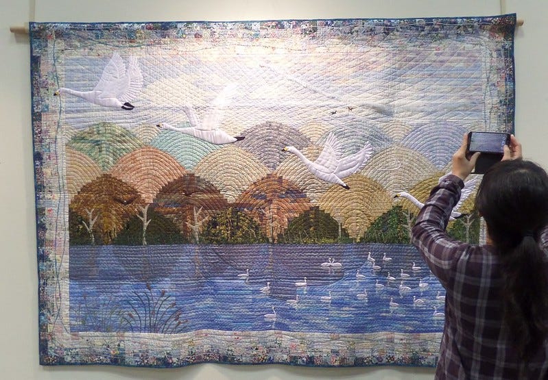 "My Beautiful Village" theme quilt by Ryoko Takahashi "My Beautiful Village" theme quilt by Ryoko Takahashi