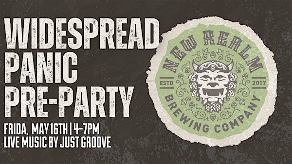 Widespread Panic Pre-Party at New Realm Brewing