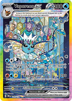 Vaporeon ex — Prismatic Evolutions, 149/131 Vaporeon ex — Prismatic Evolutions, 149/131