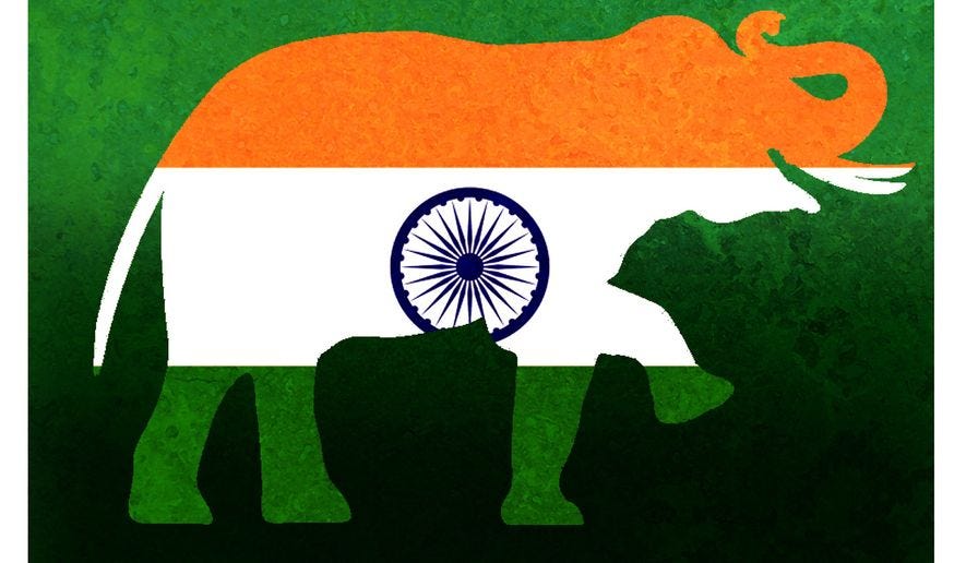 India&#x27;s use of coal and oil illustration by Alexander Hunter/The Washington Times