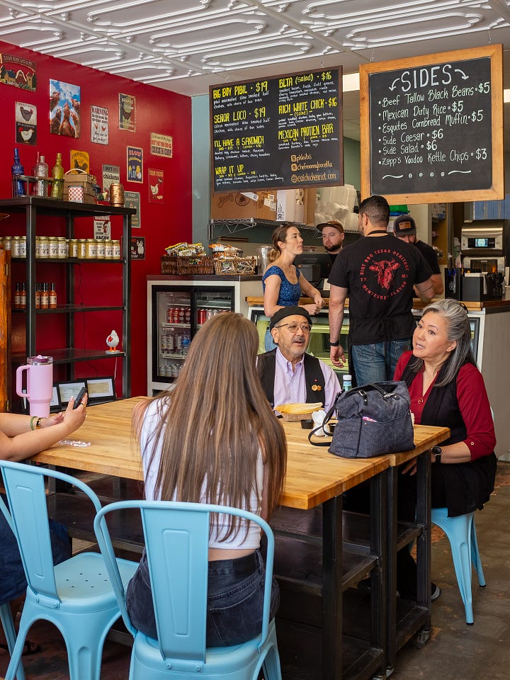 Top row: FiNO, Bottom row: Chicken Riot, Ogo Kitchen | Photos: Laura/New Denizen