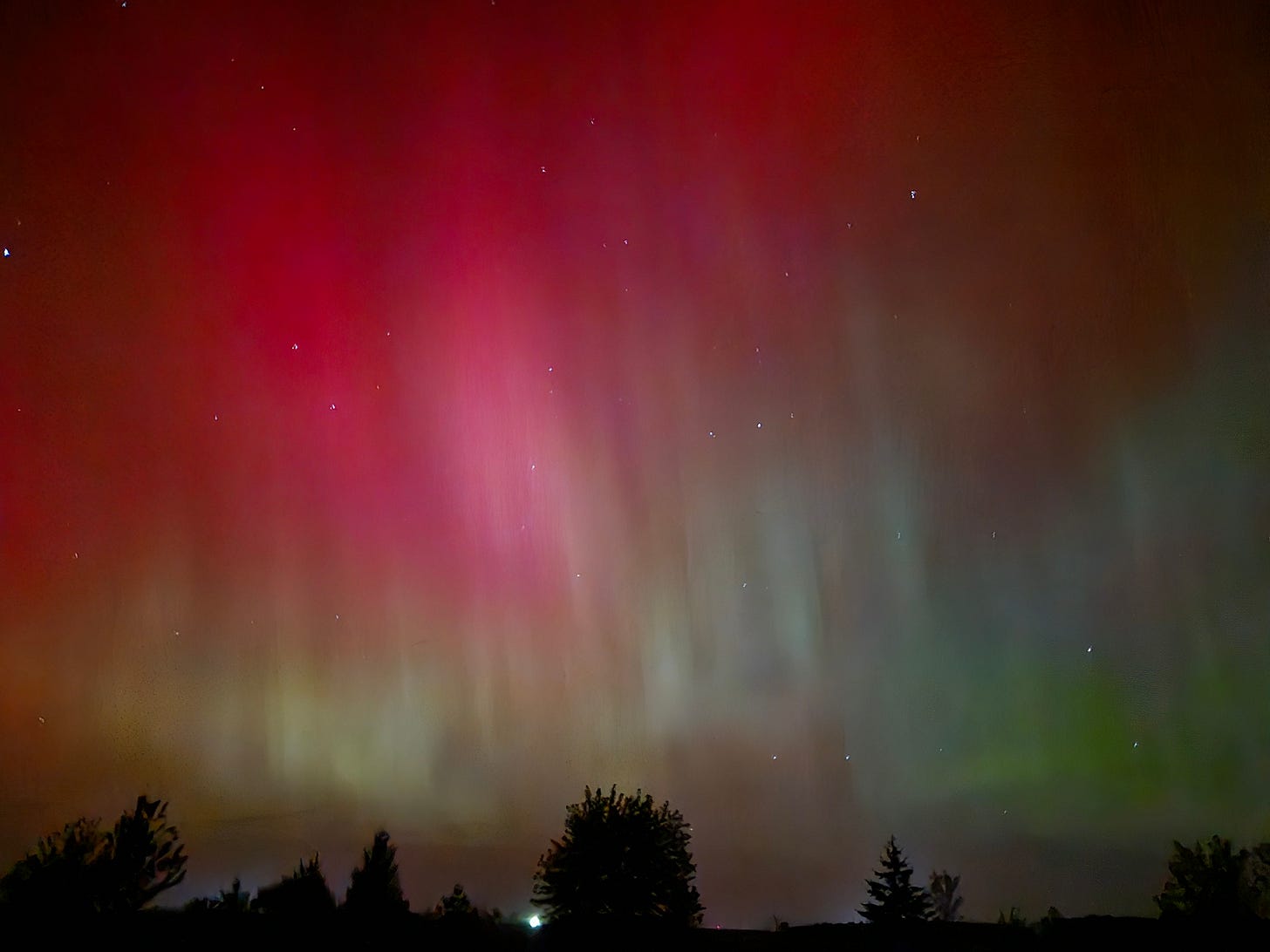 The third viewing of the aurora at the Genuine Faux Farm