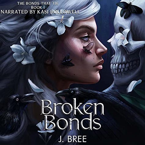 Audiobook covers of the books I've been listening to this month