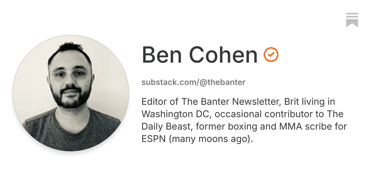 Ben Cohen | Substack