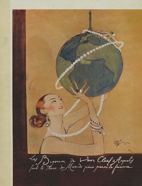 Items from the Paris, City of Pearls exhibition at L'Ecole School of Jewellery Arts