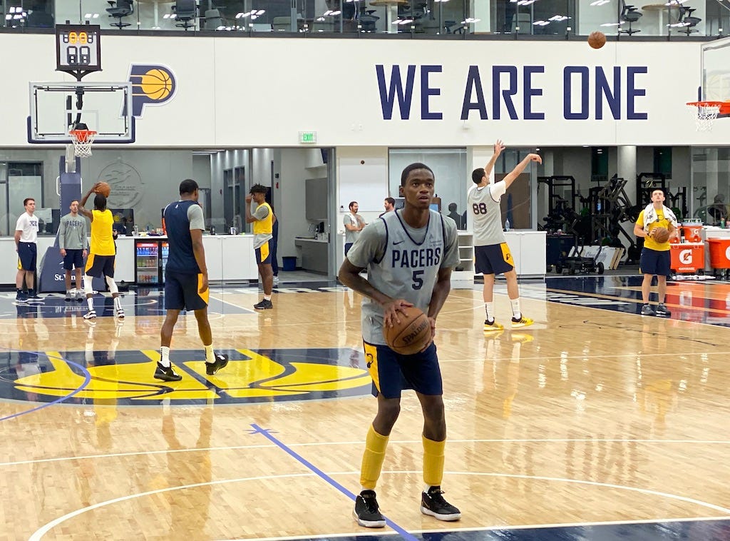 The Pacers traded for the 52nd pick in the 2017 draft, which they used to select Edmond Sumner out of Xavier. The Pacers traded for the 52nd pick in the 2017 draft, which they used to select Edmond Sumner out of Xavier.
