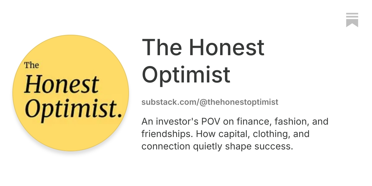 The Honest Optimist | Substack