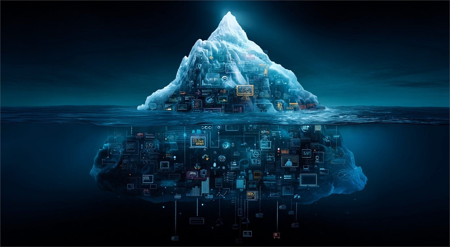 iceberg de datos del ecommerce agéntico iceberg de datos del ecommerce agéntico