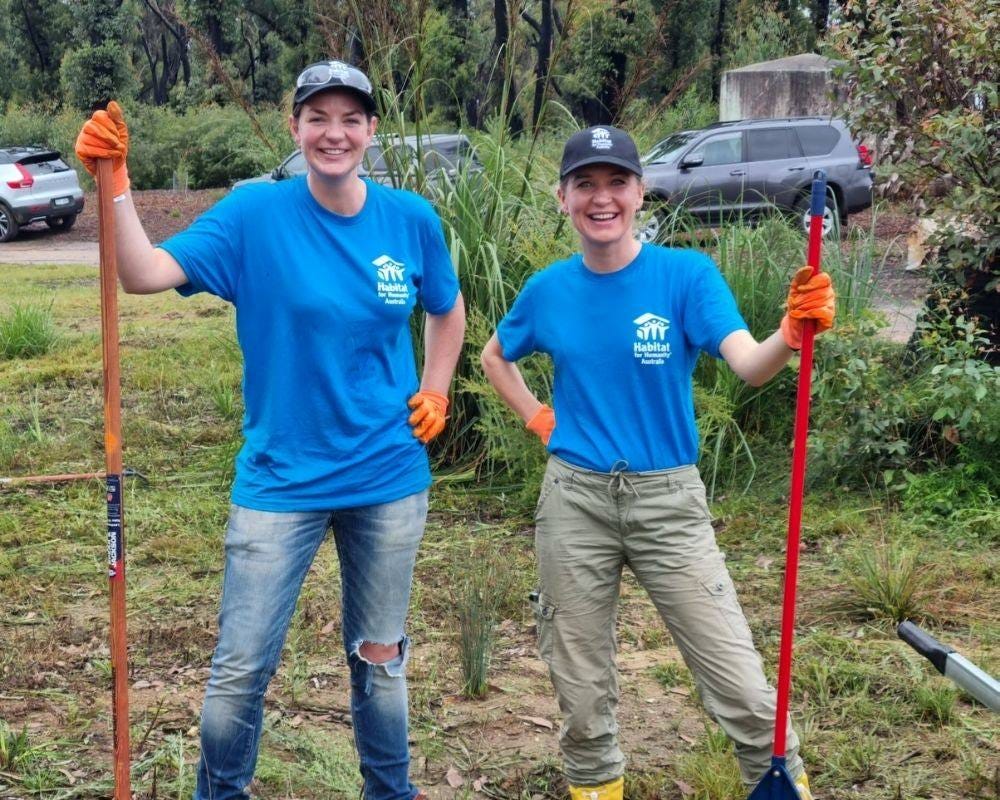 habitat for humanity volunteers in the blue mountains