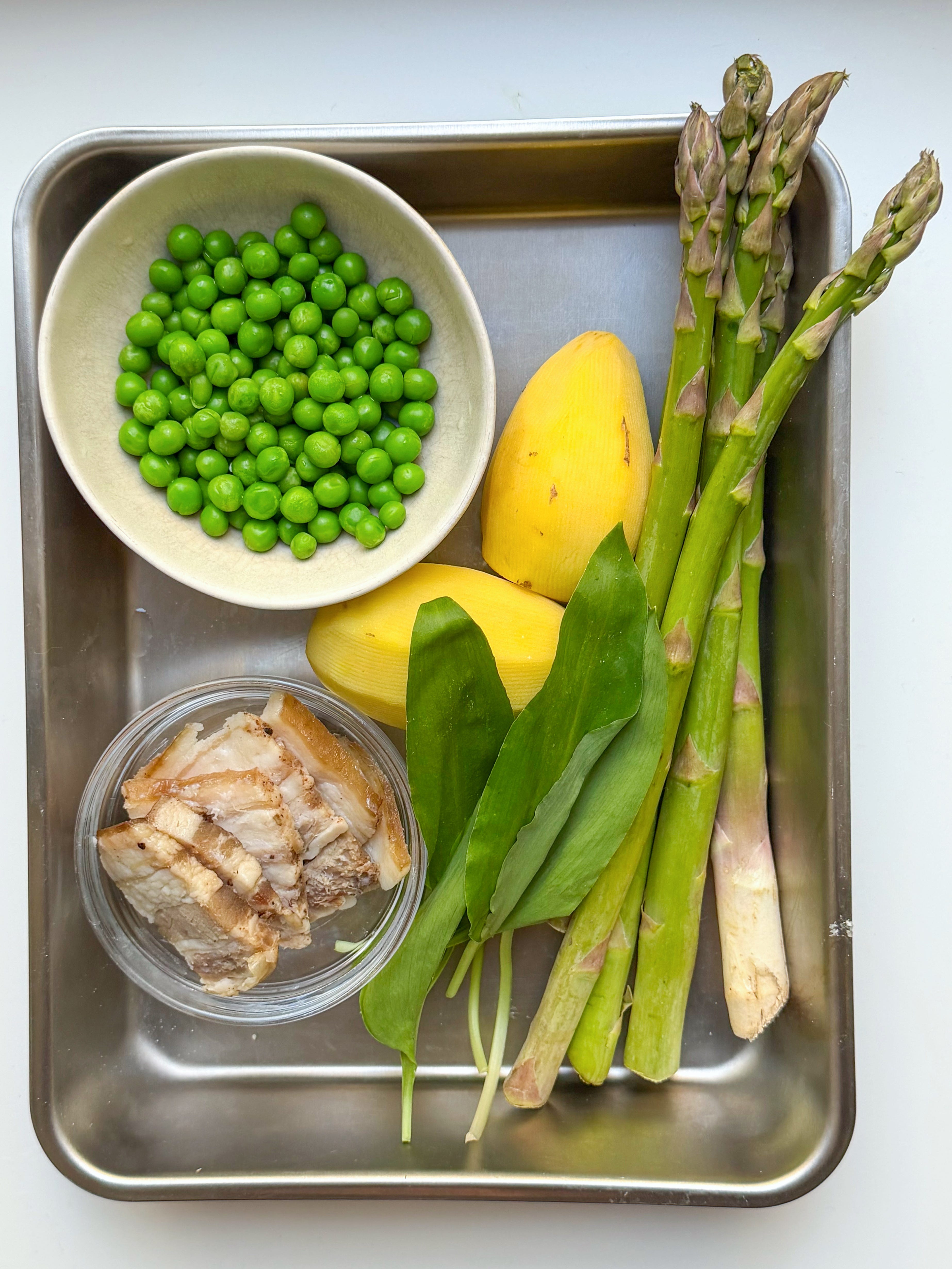 Winter-to-Spring Rice with Asparagus, Peas, and Potatoes