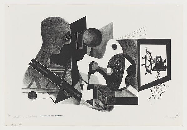 Shadow and Substance, Joseph Vogel (American, 1911–1995), Lithograph