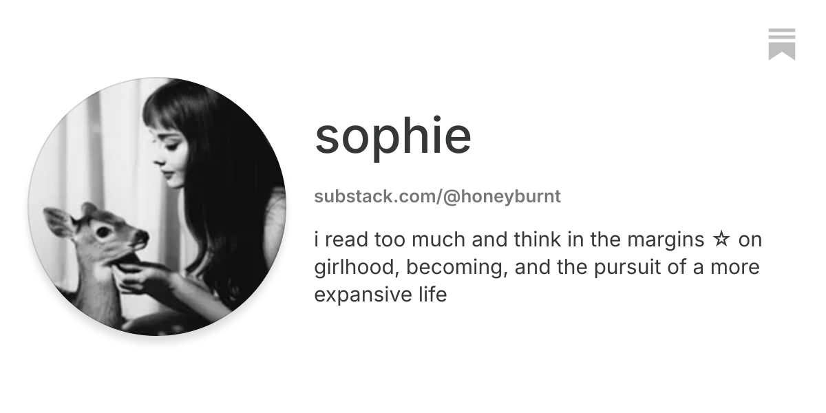 sophie | Substack
