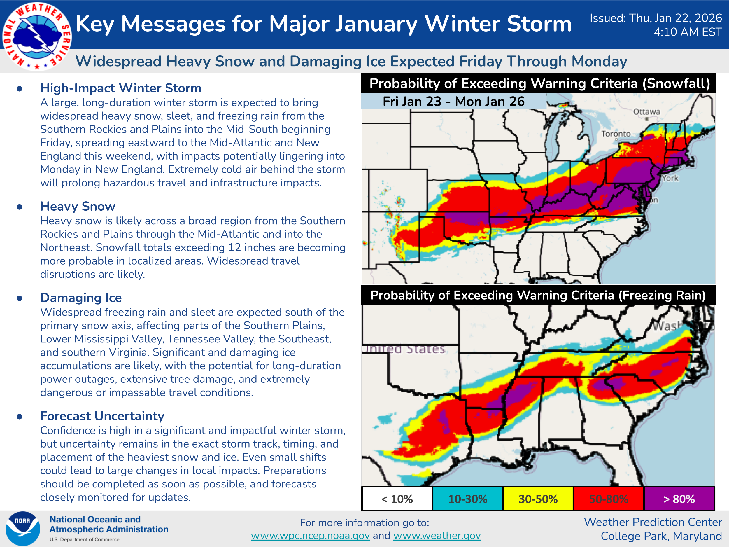 Forecast and potential impacts from major winter storm start to become ...