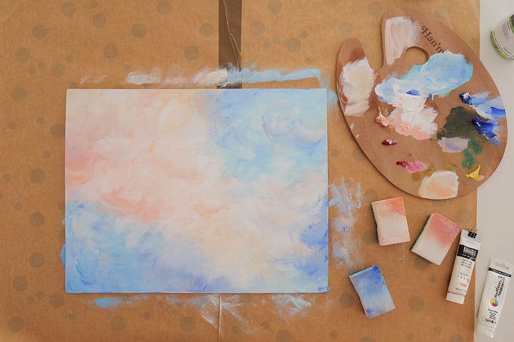 working with wood in my Han'made art studio